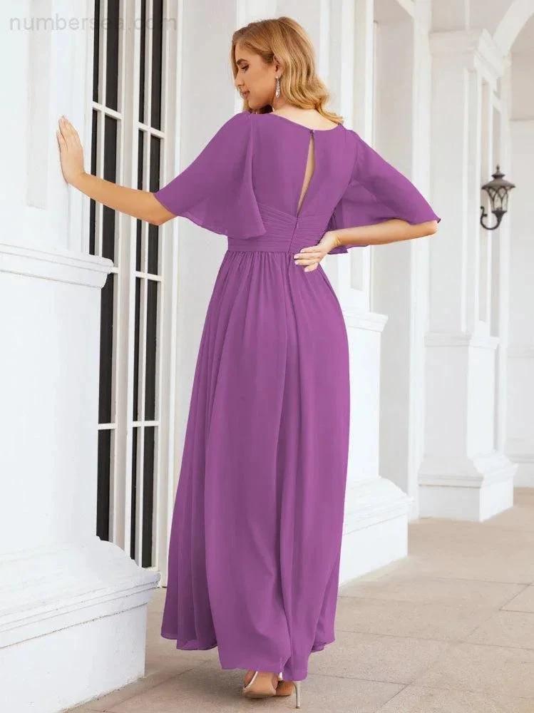 Numbersea Bridesmaid Dresses for Women Wedding Long Party Prom Dress 28068 by numbersea