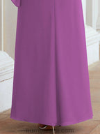 Sunnderly Formal Party Gown Dress Long Mother of The Bride Dresses with Ruffle Cape SY28026 by numbersea