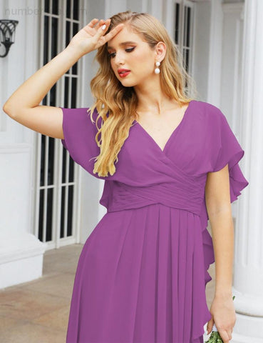 Numbersea Bridesmaid Dresses Backless Formal Prom Gowns for Evening Party Mother of The Bride Dress 28040