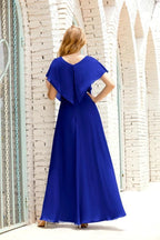 Numbersea Mother of The Bride Dresses Plus Size V-Neck Floor Length Formal Prom Dress for Wedding Guest 28020 by numbersea