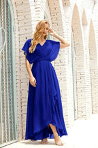 Numbersea Mother of The Bride Dresses Plus Size V-Neck Floor Length Formal Prom Dress for Wedding Guest 28020 by numbersea