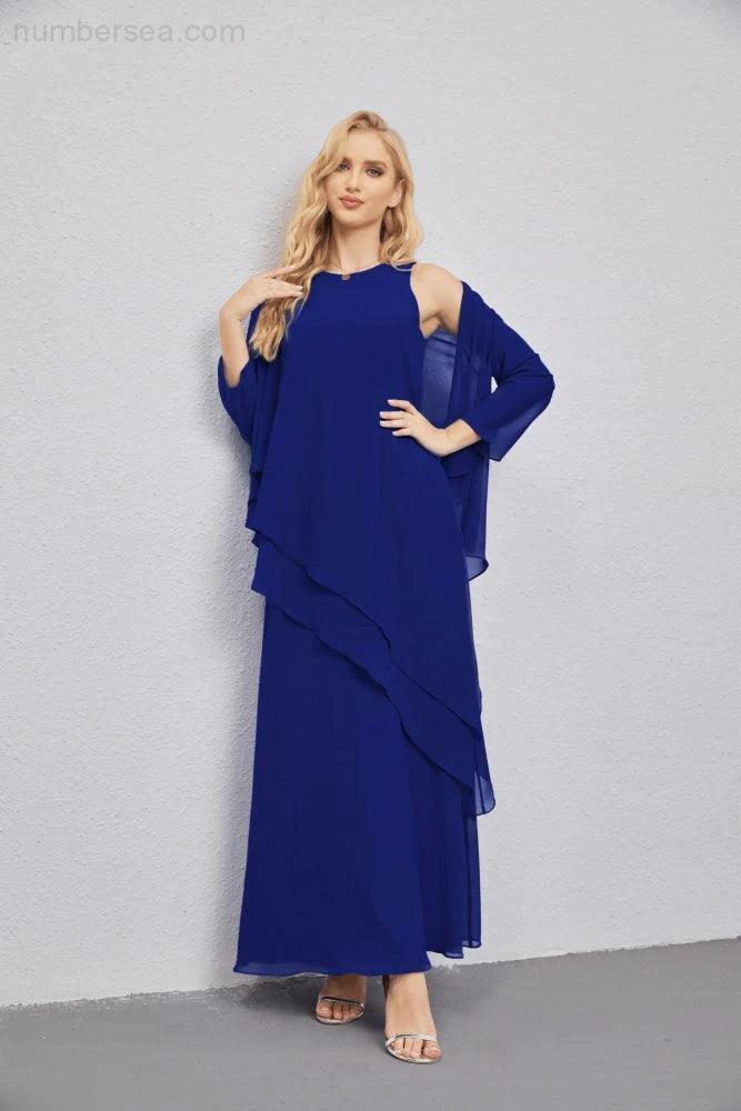 Mother of Bride Dresses with Open Front Lightweight Cardigan Formal Prom Gown 28081 by numbersea