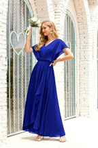 Numbersea Mother of The Bride Dresses Plus Size V-Neck Floor Length Formal Prom Dress for Wedding Guest 28020 by numbersea