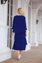 Sunnderly Two-Piece A-line Mother of The Bride Dress Formal Party Gown Dress SY28072 by numbersea