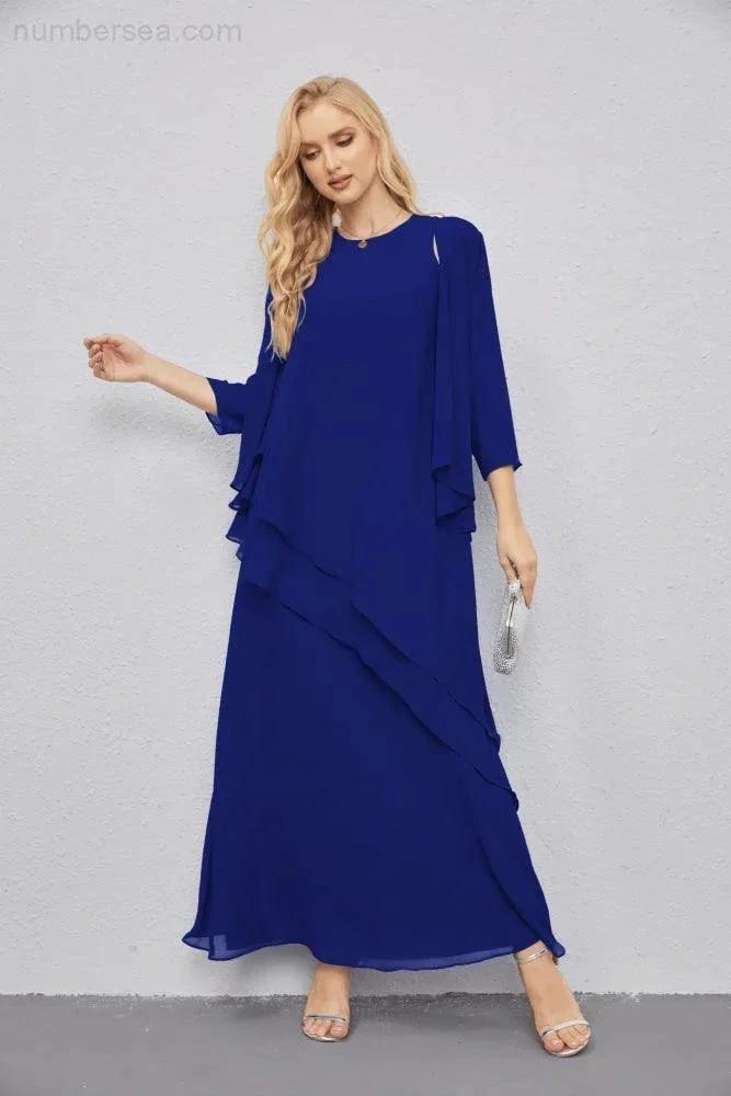 Mother of Bride Dresses with Open Front Lightweight Cardigan Formal Prom Gown 28081 by numbersea