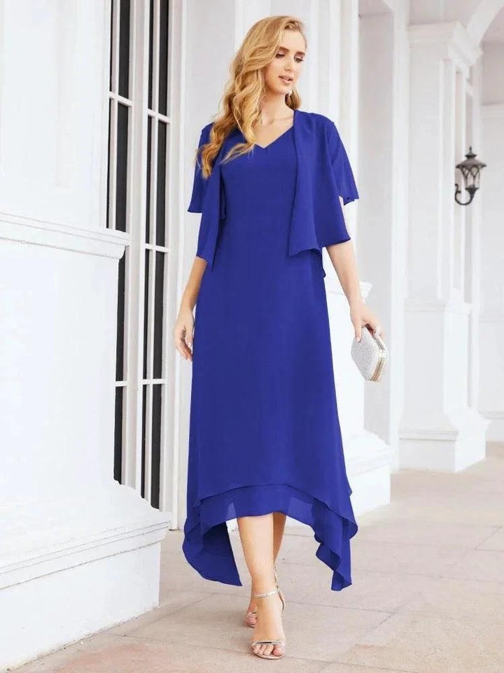 Sunnderly Two-Piece A-line Mother of The Bride Dress Formal Party Gown Dress SY28073 by numbersea