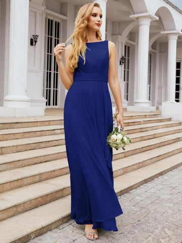 Numbersea Bridesmaid Dresses for Wedding Ruffles Long Formal Prom Gowns 28039