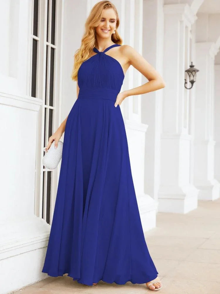 Robes de demoiselle d'honneur à encolure croisée Numbersea pour fête, mariage, soirée, bal de promo, robes longues 28053