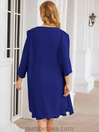 Sunnderly Mother of The Bride Dresses Prom Dress Casual Pleated Dress SY28065 by numbersea