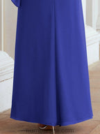 Sunnderly Formal Party Gown Dress Long Mother of The Bride Dresses with Ruffle Cape SY28026 by numbersea
