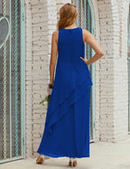 Chiffon Long Plus Size Mother of Bride Dresses Formal Bridesmaid Prom Gown SY28019