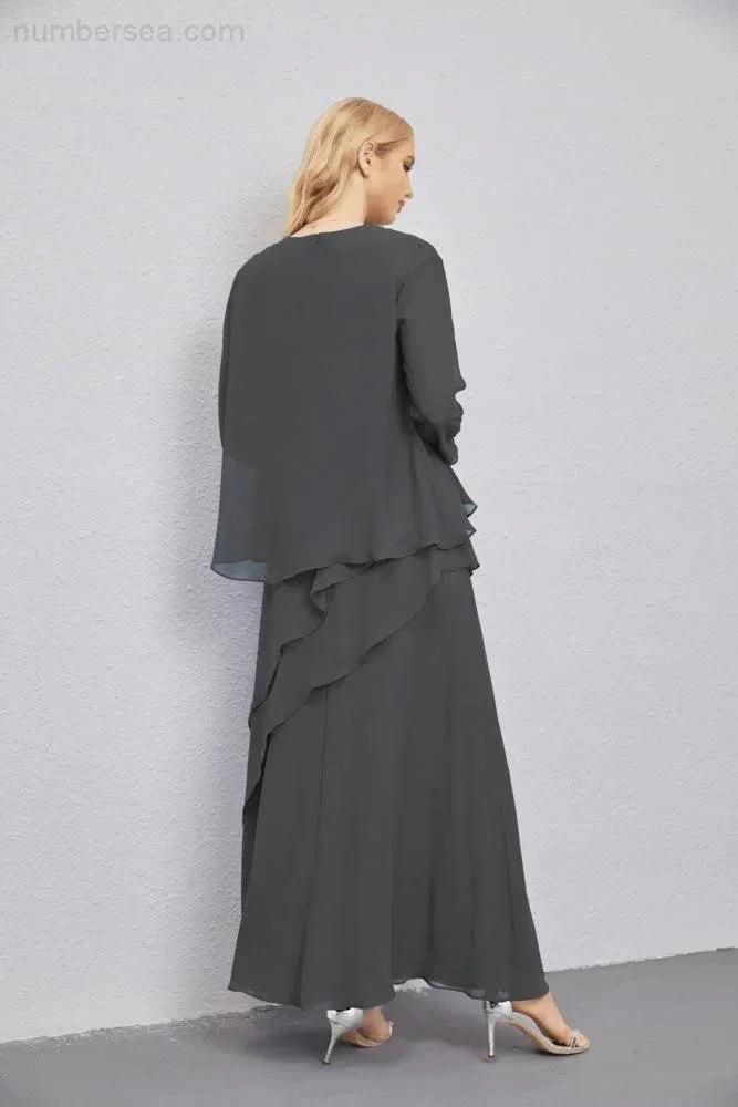Mother of Bride Dresses with Open Front Lightweight Cardigan Formal Prom Gown 28081 by numbersea