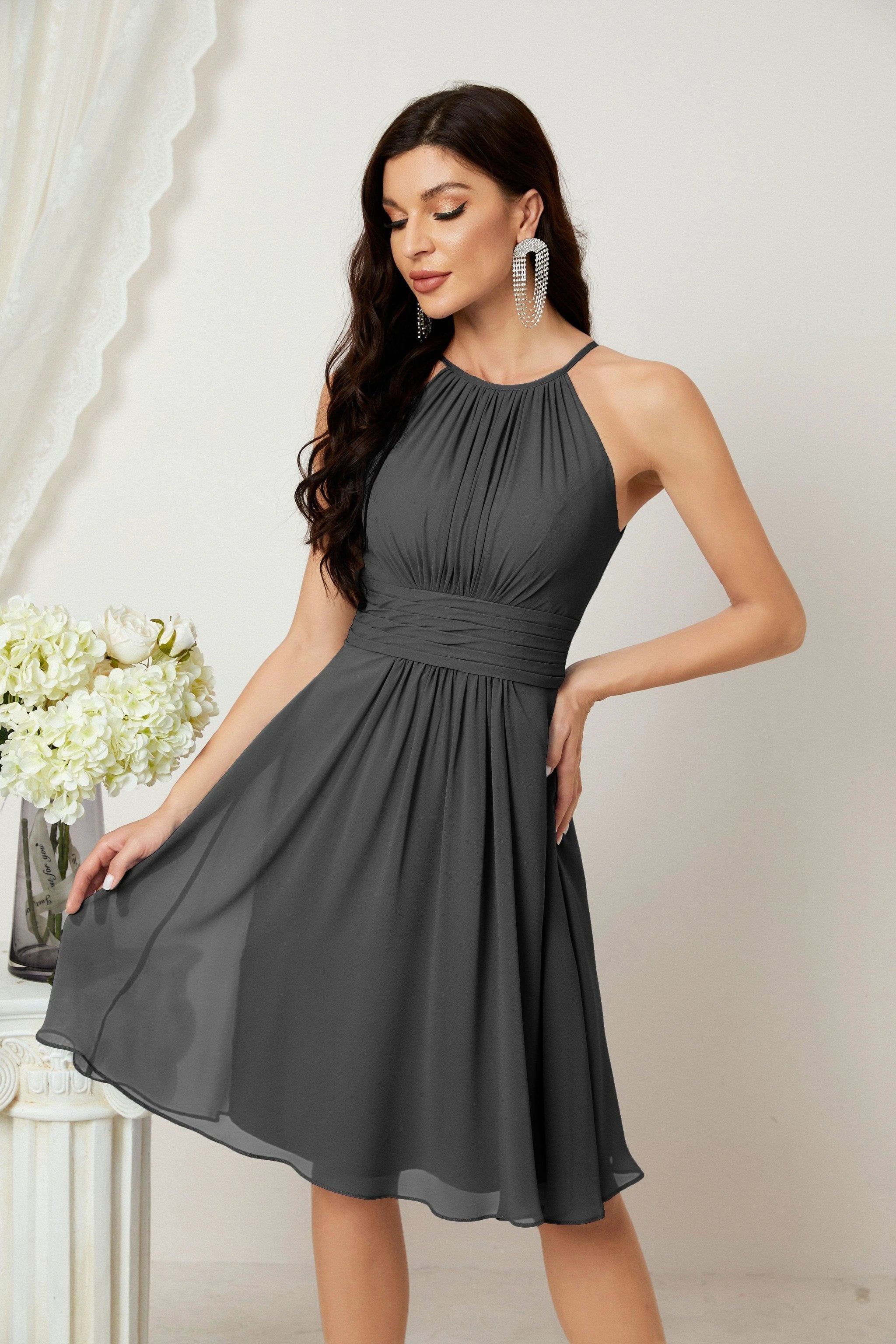 Halter Homecoming Dresses Formal Evening Party Cocktail Dress 28011 by numbersea