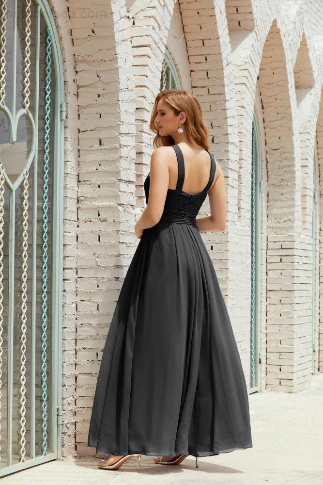 Halter Bridesmaid Dresses Formal Cocktail Prom Gown 28015 by numbersea