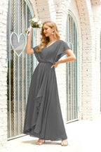 Numbersea Mother of The Bride Dresses Plus Size V-Neck Floor Length Formal Prom Dress for Wedding Guest 28020 by numbersea