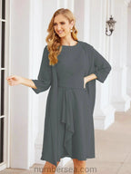 Sunnderly Mother of The Bride Dresses Prom Dress Casual Pleated Dress SY28065 by numbersea