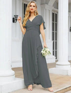 Numbersea Bridesmaid Dresses Backless Formal Prom Gowns for Evening Party Mother of The Bride Dress 28040 by numbersea