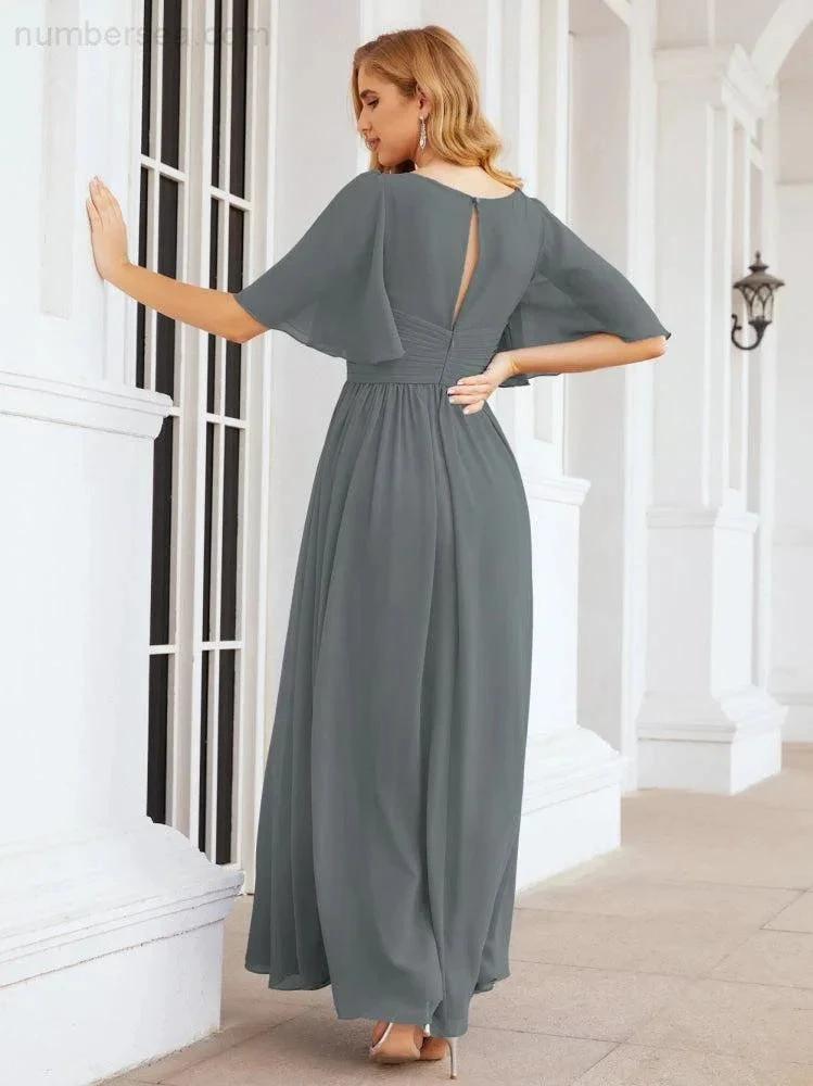 Numbersea Bridesmaid Dresses for Women Wedding Long Party Prom Dress 28068 by numbersea
