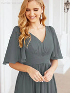Numbersea Bridesmaid Dresses for Women Wedding Long Party Prom Dress 28068 by numbersea