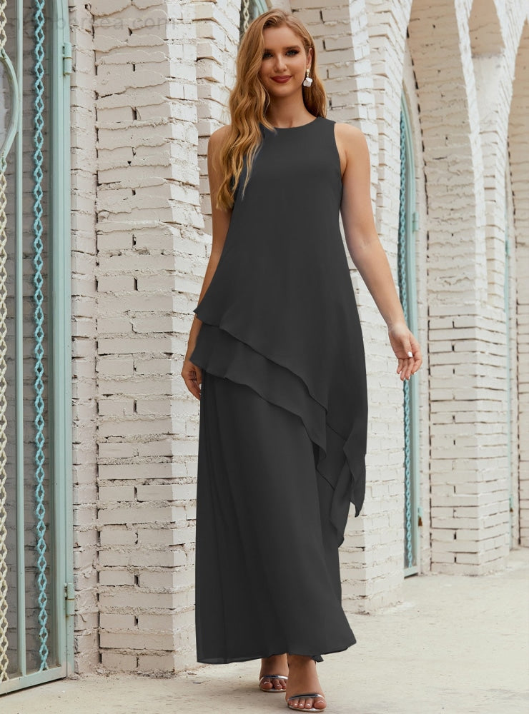 Chiffon Long Plus Size Mother of Bride Dresses Formal Bridesmaid Prom Gown SY28019