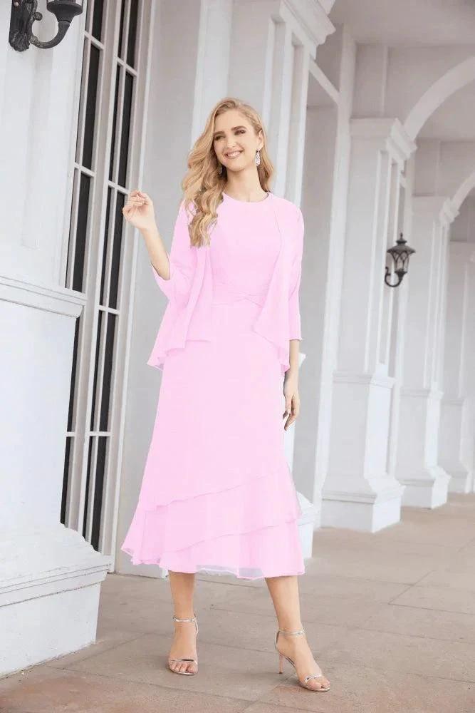 Sunnderly Two-Piece A-line Mother of The Bride Dress Formal Party Gown Dress SY28072 by numbersea