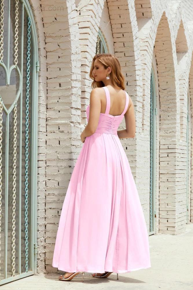 Halter Bridesmaid Dresses Formal Cocktail Prom Gown 28015 by numbersea