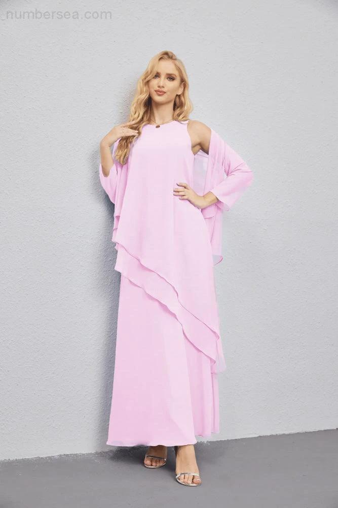 Mother of Bride Dresses with Open Front Lightweight Cardigan Formal Prom Gown 28081 by numbersea