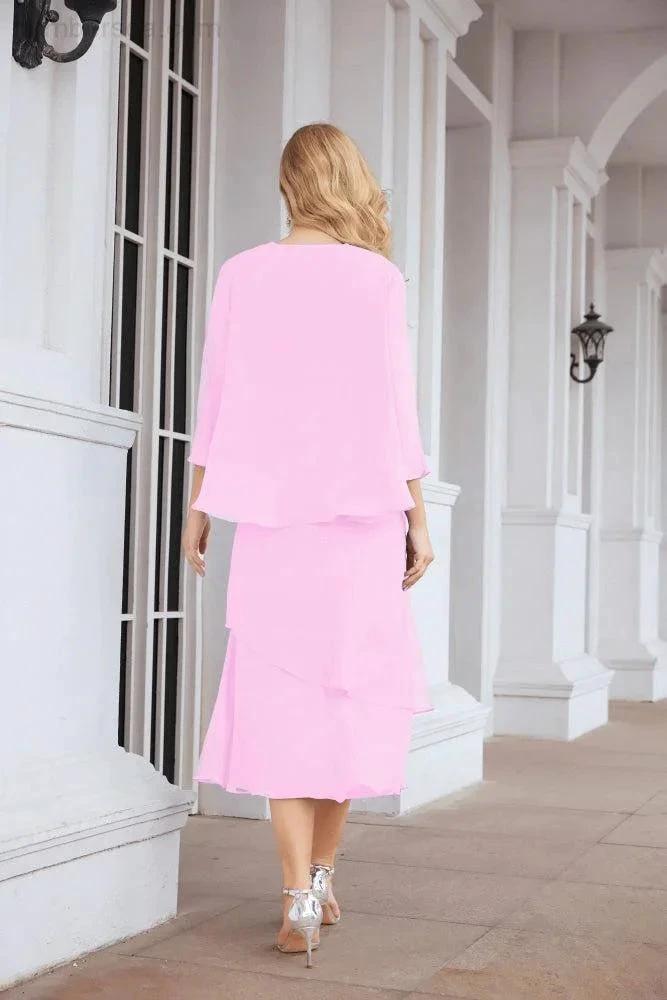 Sunnderly Two-Piece A-line Mother of The Bride Dress Formal Party Gown Dress SY28072 by numbersea