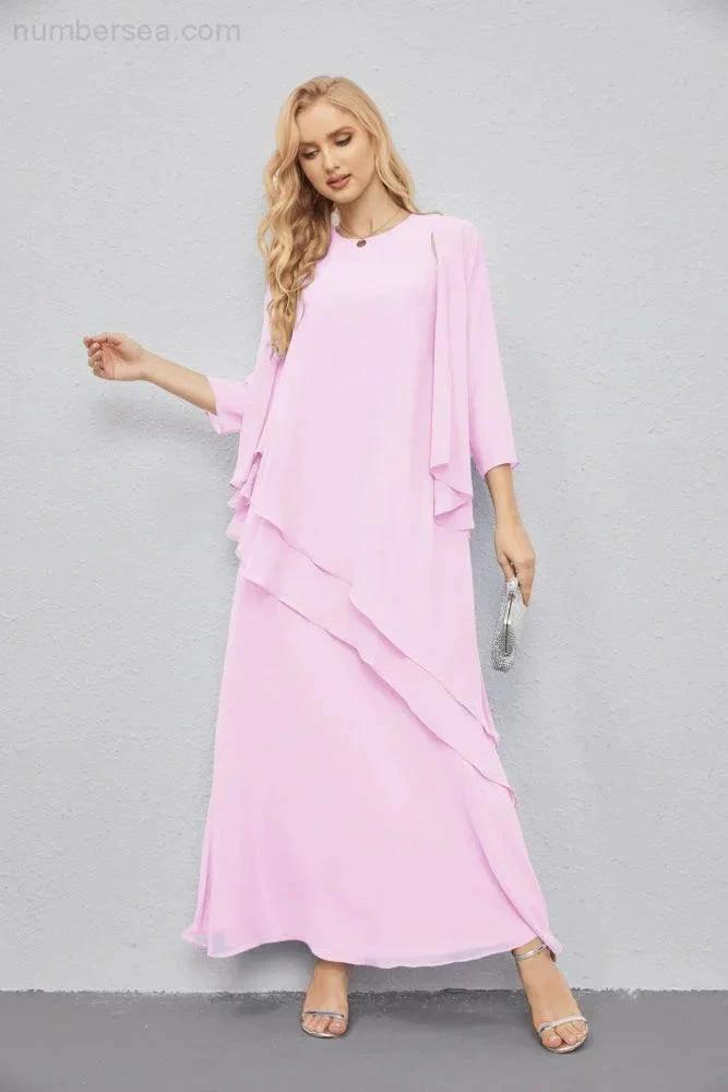 Mother of Bride Dresses with Open Front Lightweight Cardigan Formal Prom Gown 28081 by numbersea