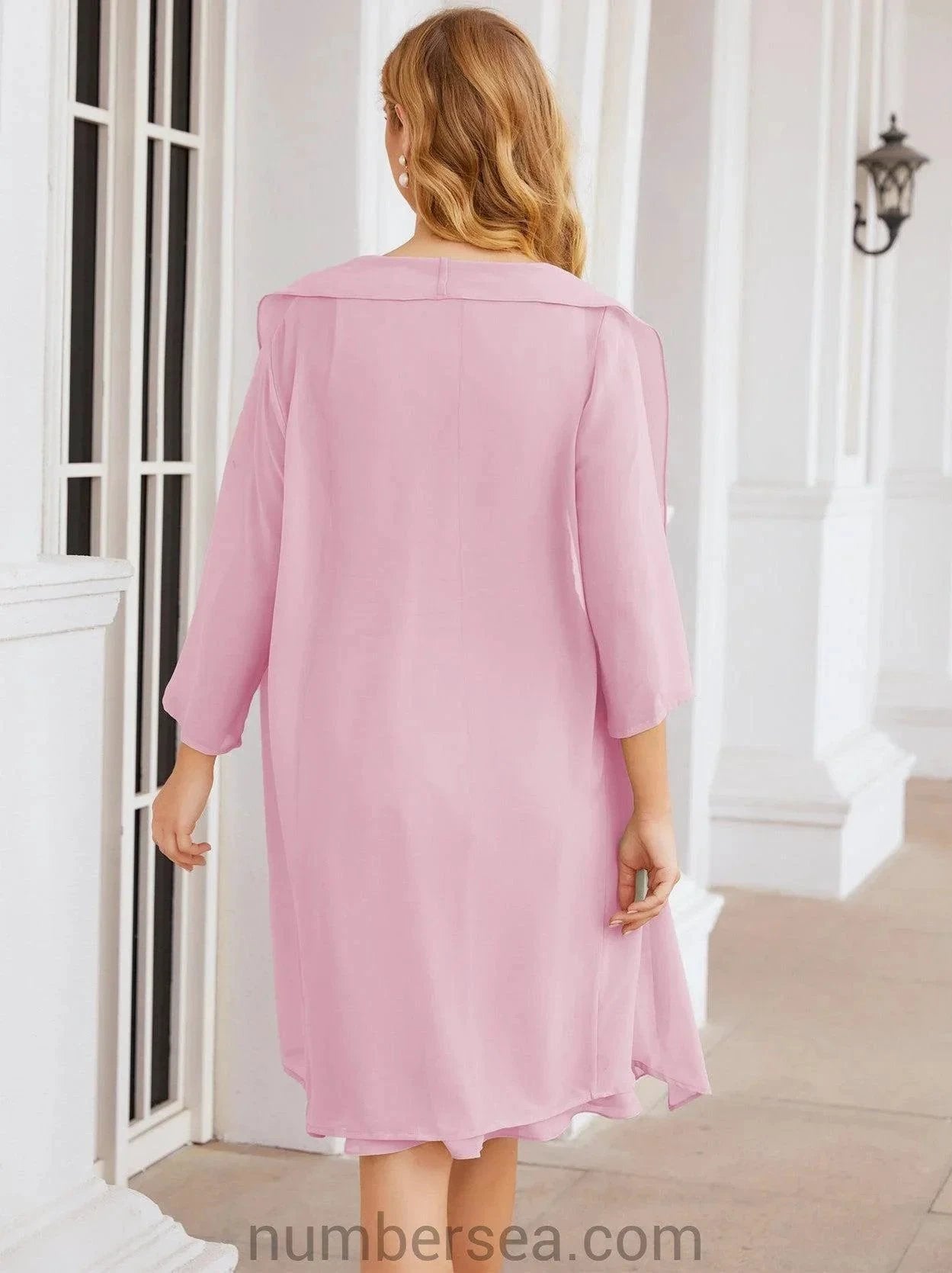 Sunnderly Mother of The Bride Dresses Prom Dress Casual Pleated Dress SY28065 by numbersea