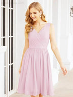 Numbersea Homecoming Dresses Knee Length Skirt V Back 28062 by numbersea