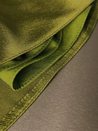 Classy Olive Green Satin Off The Shoulder Slit Prom Dress Slit Mermaid Evening Dress Y8650 by simplepromdress