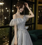 Off Shoulder A-line Evening Dress Fairy Graduation Dress Y5840 by simplepromdress