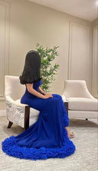 Elegant Blue Mermaid Evening Dress Blue Formal Dress Y6397 by simplepromdress