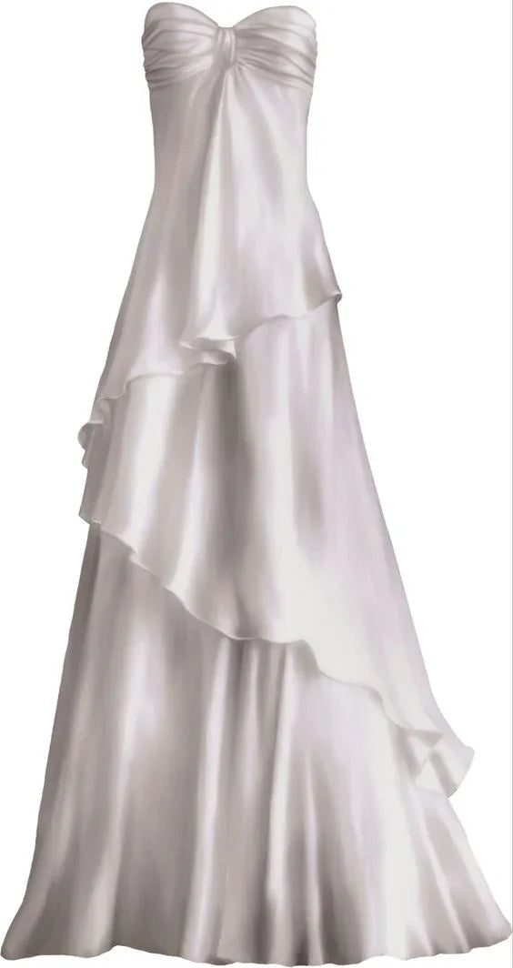 Sexy Sweetheart Party Dress White Long Prom Dress Evening Dress Y7541 by simplepromdress