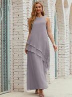 Chiffon Long Plus Size Mother of Bride Dresses Formal Bridesmaid Prom Gown SY28019