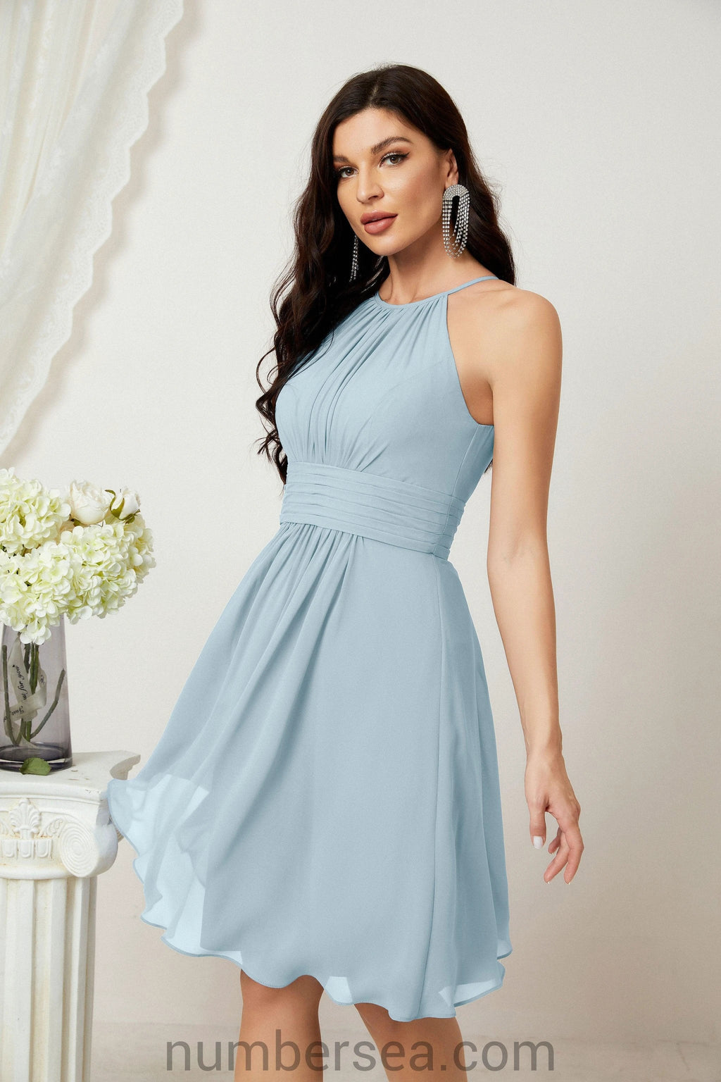 Halter Homecoming Dresses Formal Evening Party Cocktail Dress 28011 by numbersea
