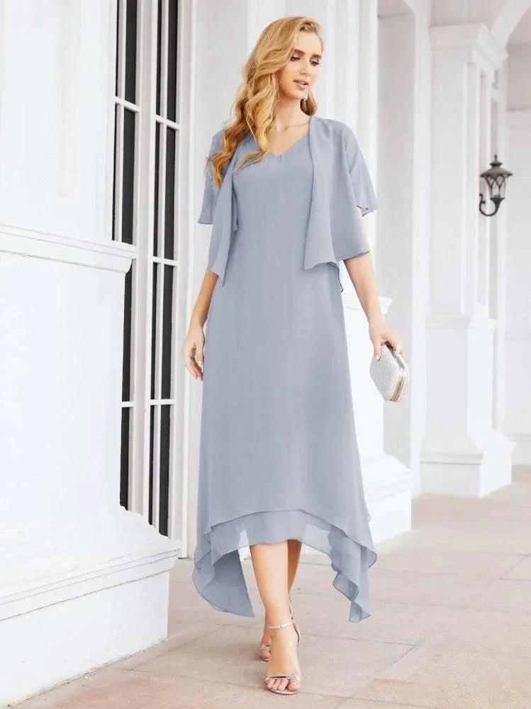 Sunnderly Two-Piece A-line Mother of The Bride Dress Formal Party Gown Dress SY28073 by numbersea