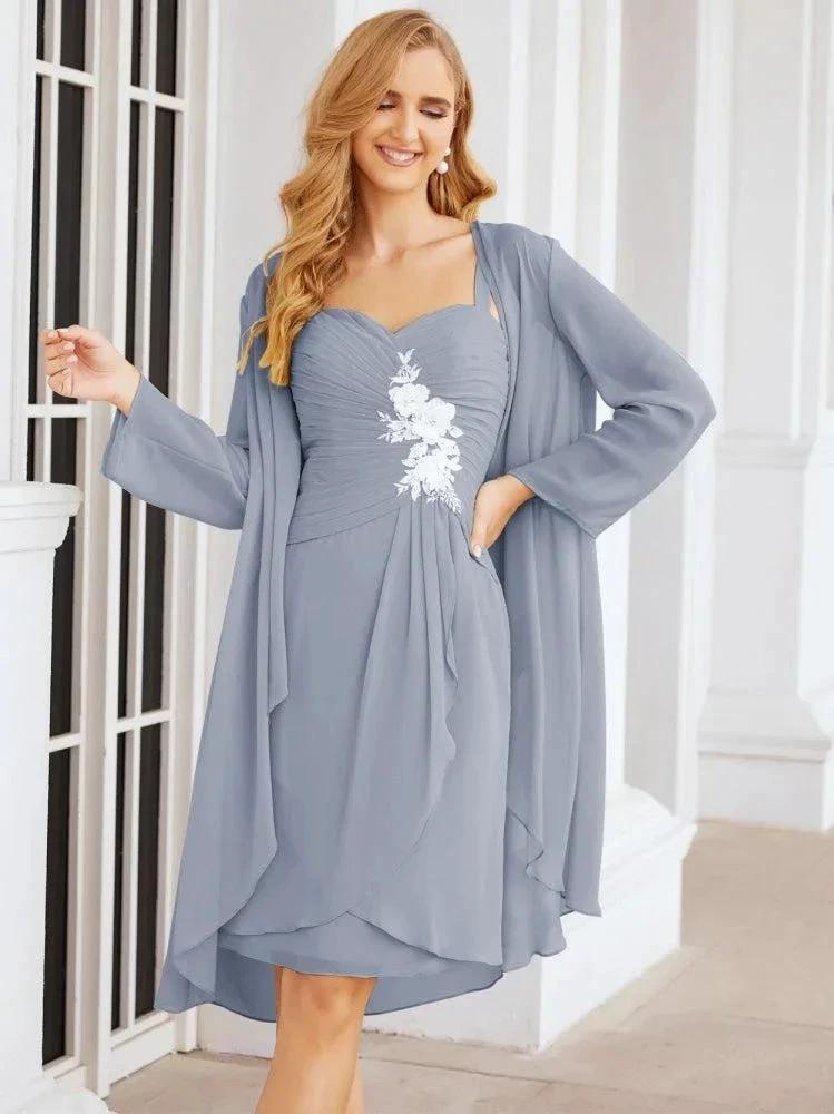 Sunnderly Mother of The Bride Groom Dresses Lace Appliques for Wedding Guest SY28066 by numbersea