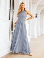 Numbersea Keyhole Bridesmaid Dresses Sleeveless Formal Evening Party Prom Gowns 28043 by numbersea