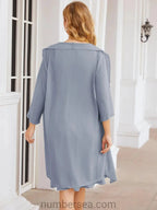 Sunnderly Mother of The Bride Dresses Prom Dress Casual Pleated Dress SY28065 by numbersea