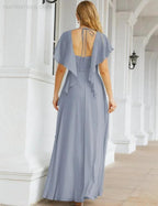 Numbersea Bridesmaid Dresses Backless Formal Prom Gowns for Evening Party Mother of The Bride Dress 28040 by numbersea