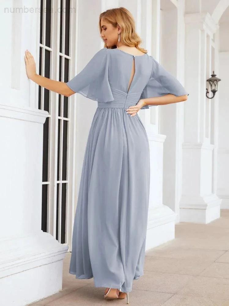 Numbersea Bridesmaid Dresses for Women Wedding Long Party Prom Dress 28068 by numbersea