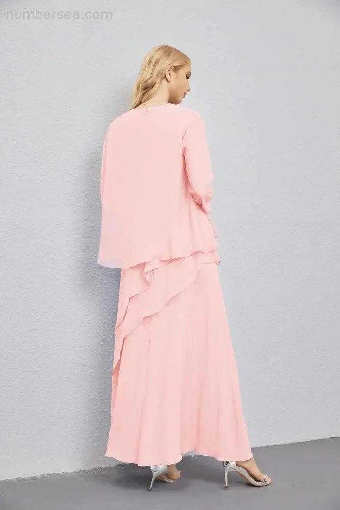 Mother of Bride Dresses with Open Front Lightweight Cardigan Formal Prom Gown 28081 by numbersea