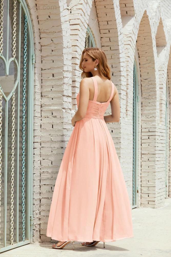 Halter Bridesmaid Dresses Formal Cocktail Prom Gown 28015 by numbersea