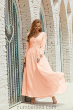 Numbersea Bridesmaid Dress Chiffon Formal Party Dress Evening Dress 28016 by numbersea