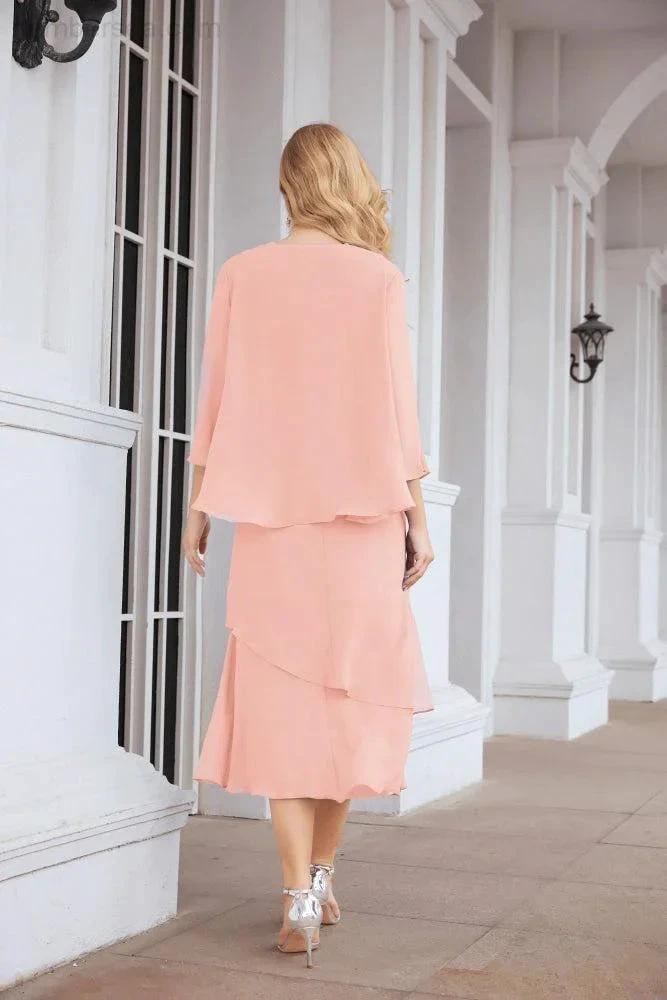 Sunnderly Two-Piece A-line Mother of The Bride Dress Formal Party Gown Dress SY28072 by numbersea