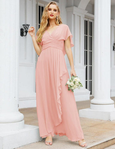 Numbersea Bridesmaid Dresses Backless Formal Prom Gowns for Evening Party Mother of The Bride Dress 28040