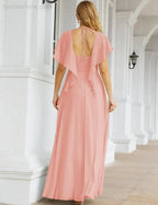 Numbersea Bridesmaid Dresses Backless Formal Prom Gowns for Evening Party Mother of The Bride Dress 28040 by numbersea