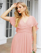 Numbersea Bridesmaid Dresses Backless Formal Prom Gowns for Evening Party Mother of The Bride Dress 28040 by numbersea